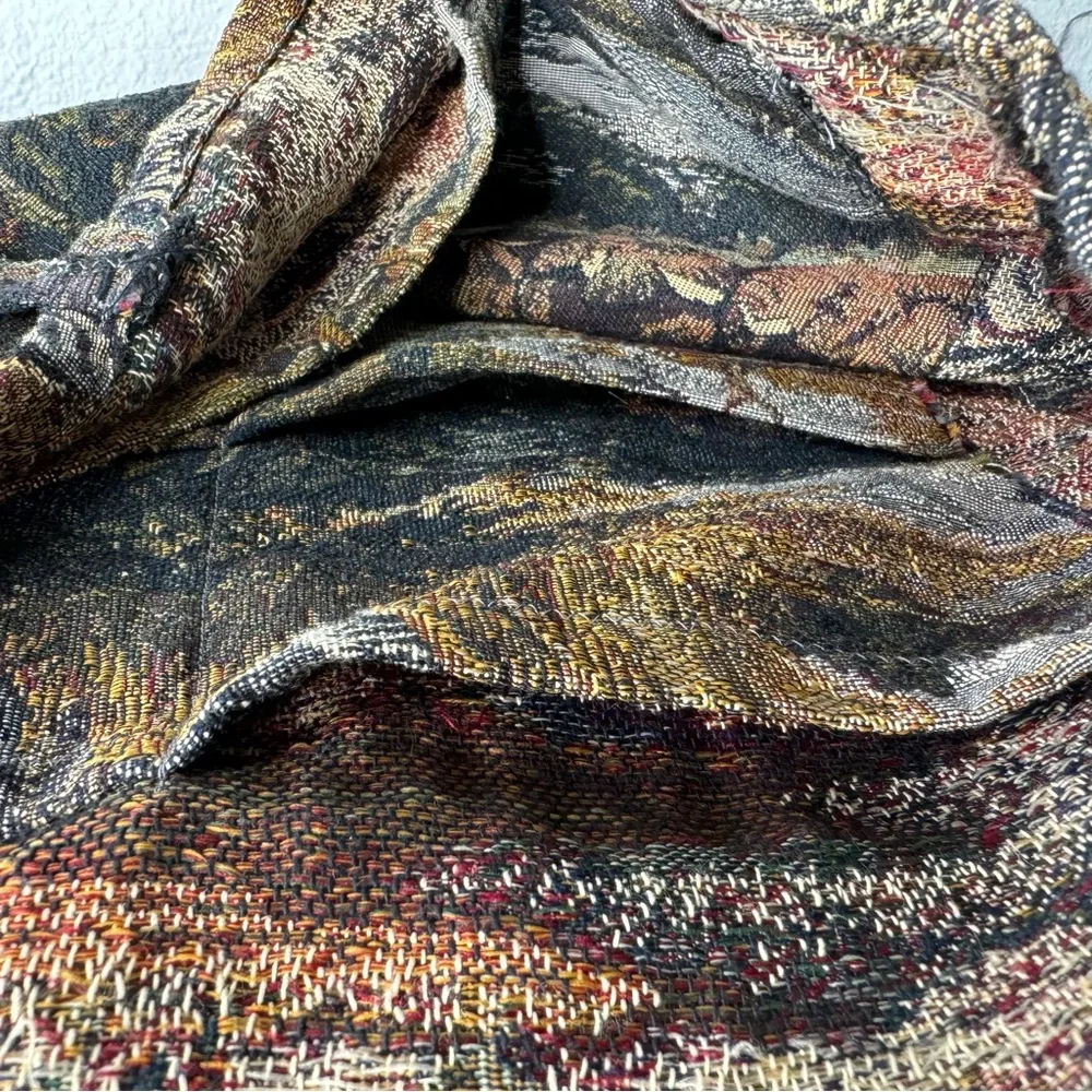 Unbranded‎ Vintage Safari Elephant Tapestry Hand Bag Tote - Damaged SEE DETAILS